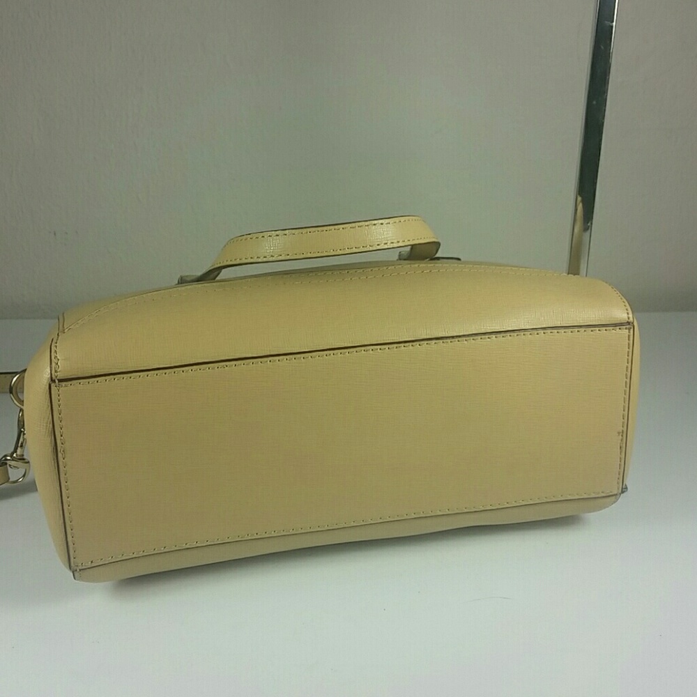 Coach bag Mini leather Satchel Tan Saffiano - Picture 5 of 8